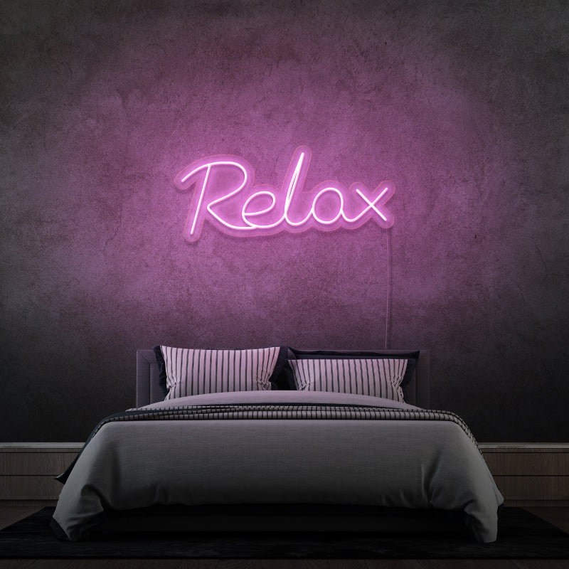 'RELAX'  - signe en néon LED