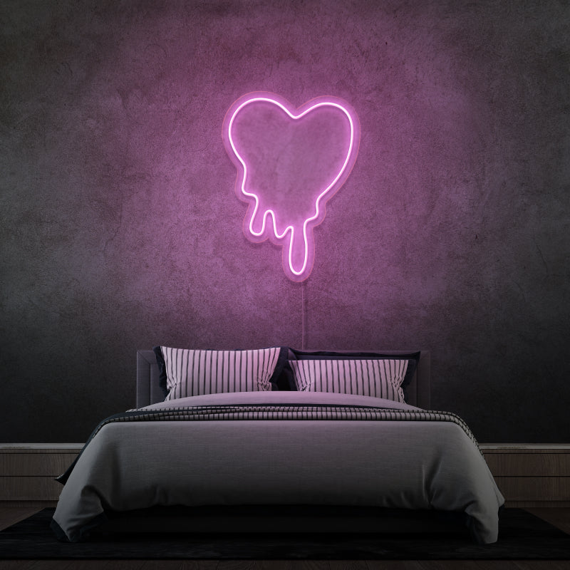'Coração' - letreiro de néon LED