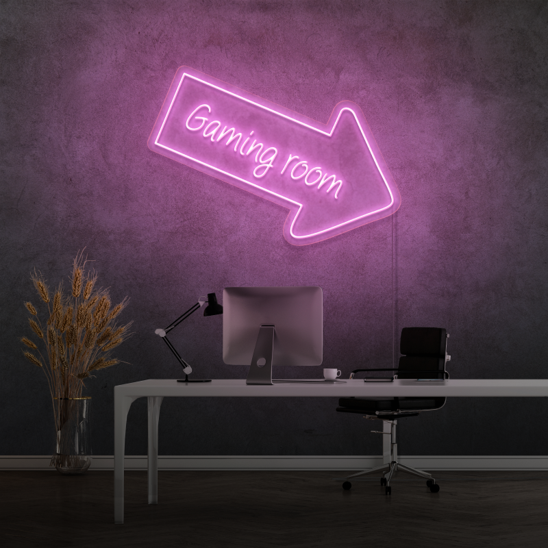 „GAMING ROOM“ – LED-Neonschild