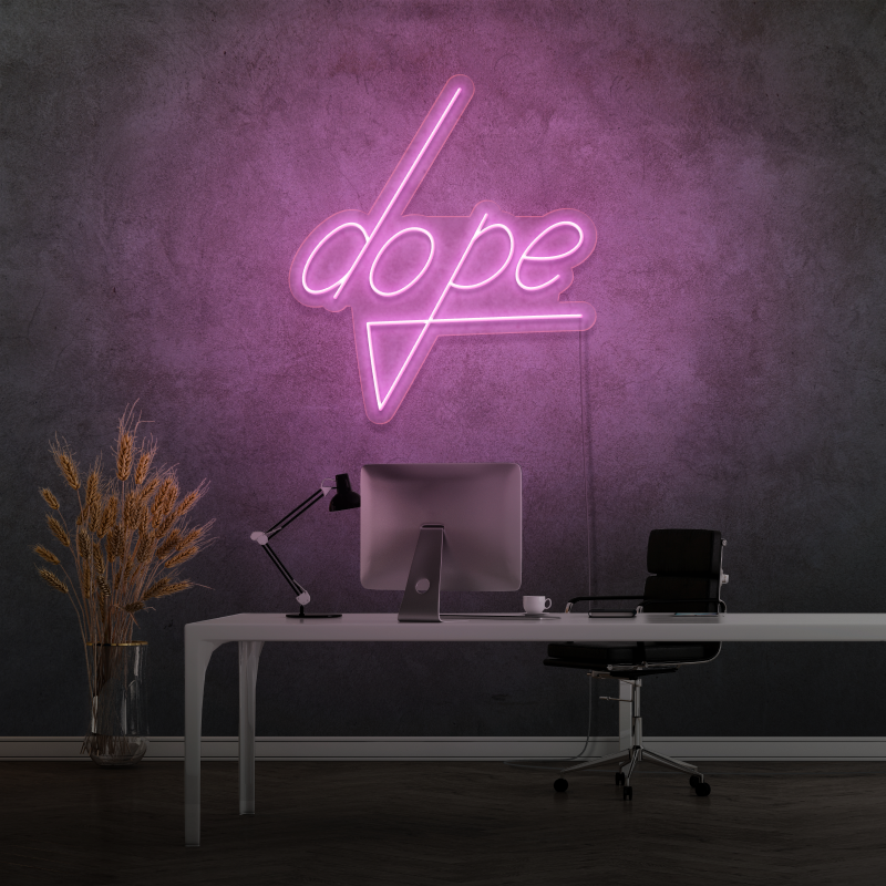 "DOPE" - letrero de neón LED