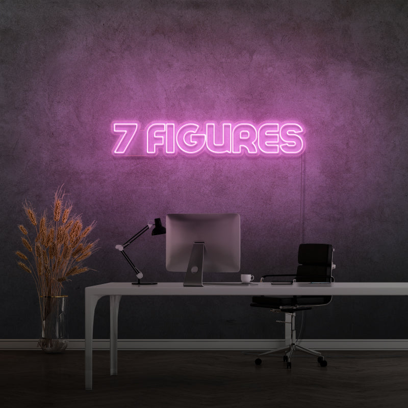 '7 FIGURAS' - letreiro de néon LED