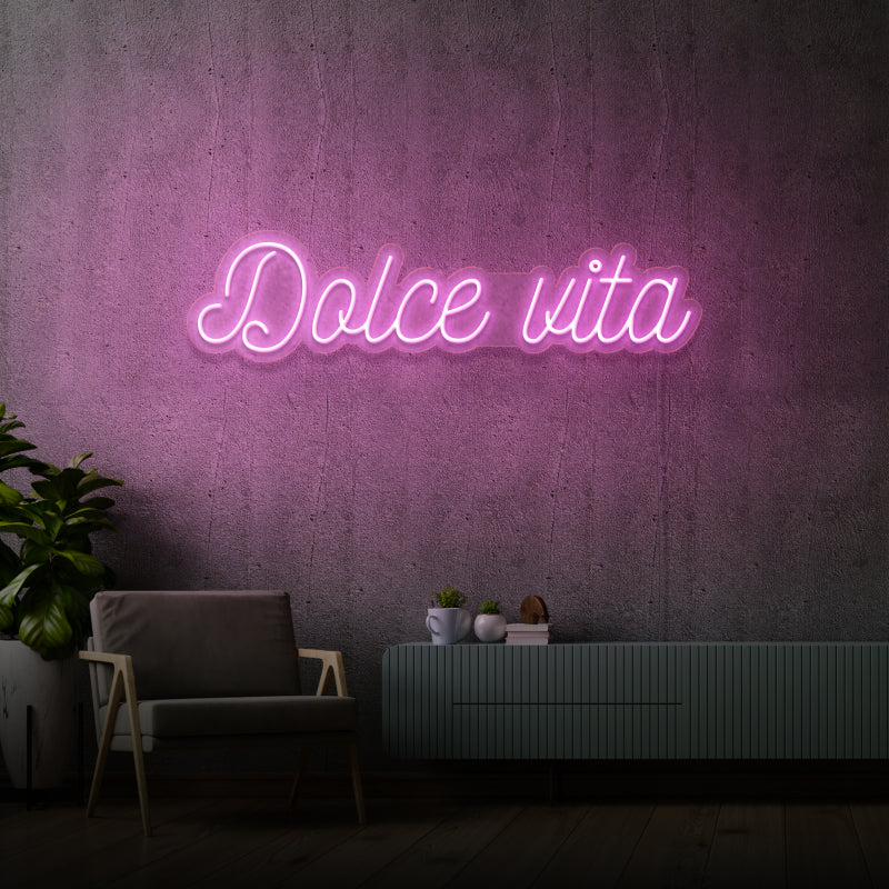 'DOLCE VITA' - signe en néon LED