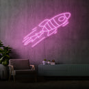 'ROCKET' de Margot - letreiro de néon LED