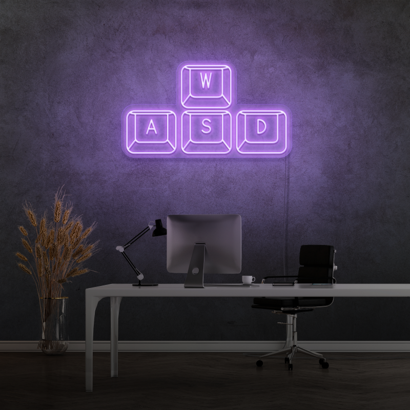 „Tastatur“ – LED-Leuchtreklame