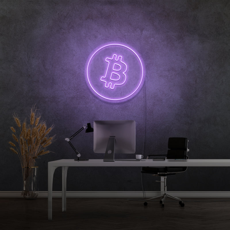 'BITCOIN' - LED neon sign