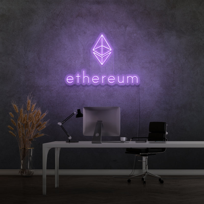 'ETHERUM' - Letrero de neón LED