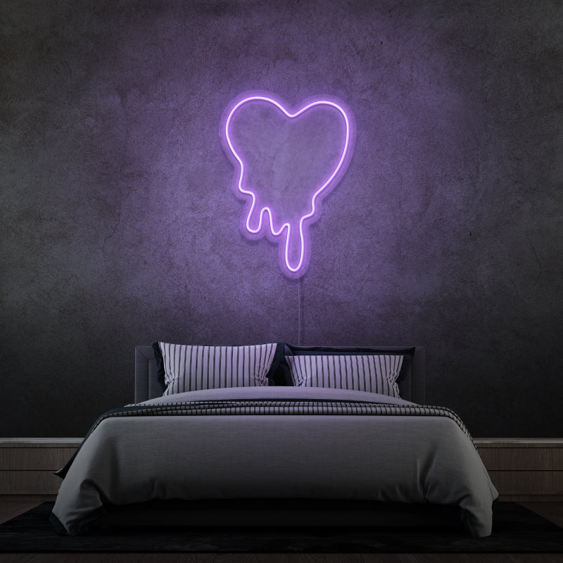 'Coração' - letreiro de néon LED