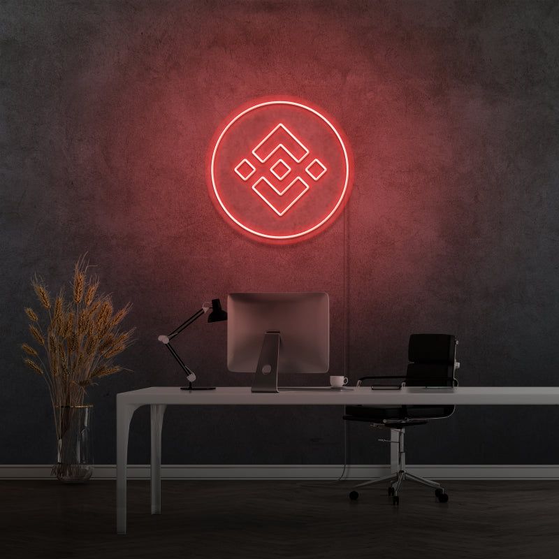 „BINANCE COIN“ – LED-Neonschild