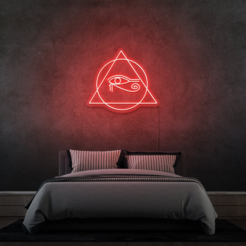 'Œil d’Horus' par Margot - signe en néon LED