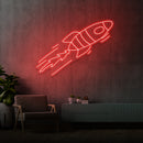 'ROCKET' de Margot - letreiro de néon LED