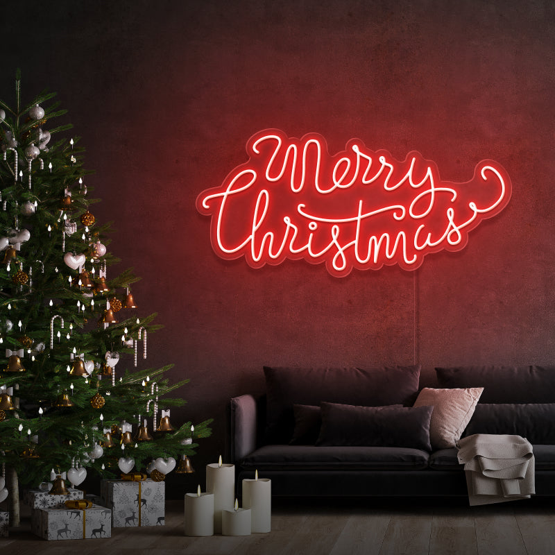 "Feliz Navidad" - letrero de neón LED