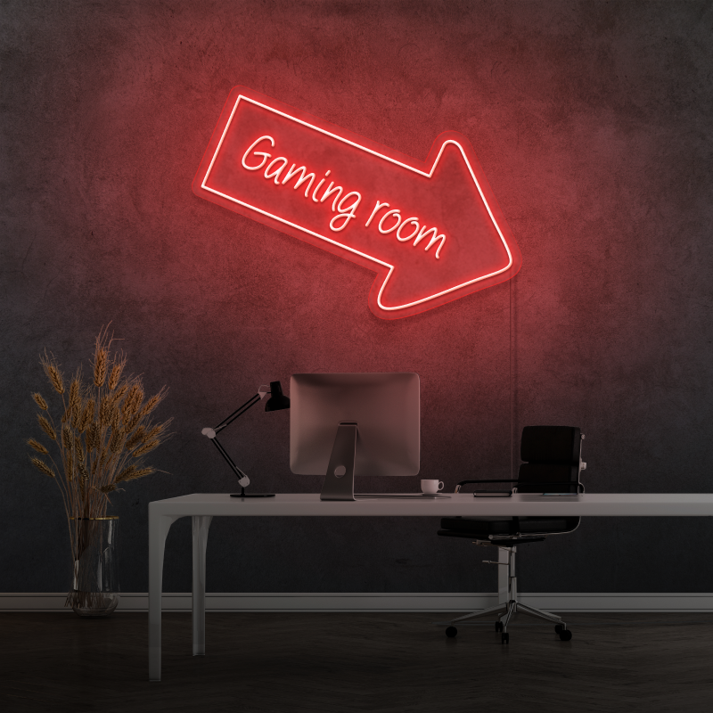 „GAMING ROOM“ – LED-Neonschild