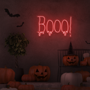'Booo!' - signe en néon LED