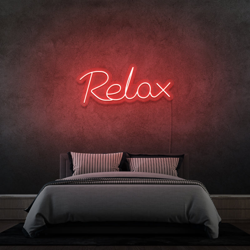 'RELAX' - letreiro de néon LED