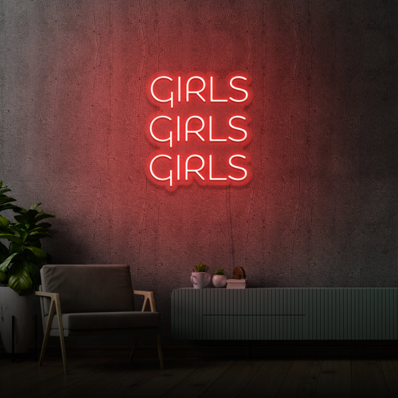 „GIRLS“ – LED-Neonschild