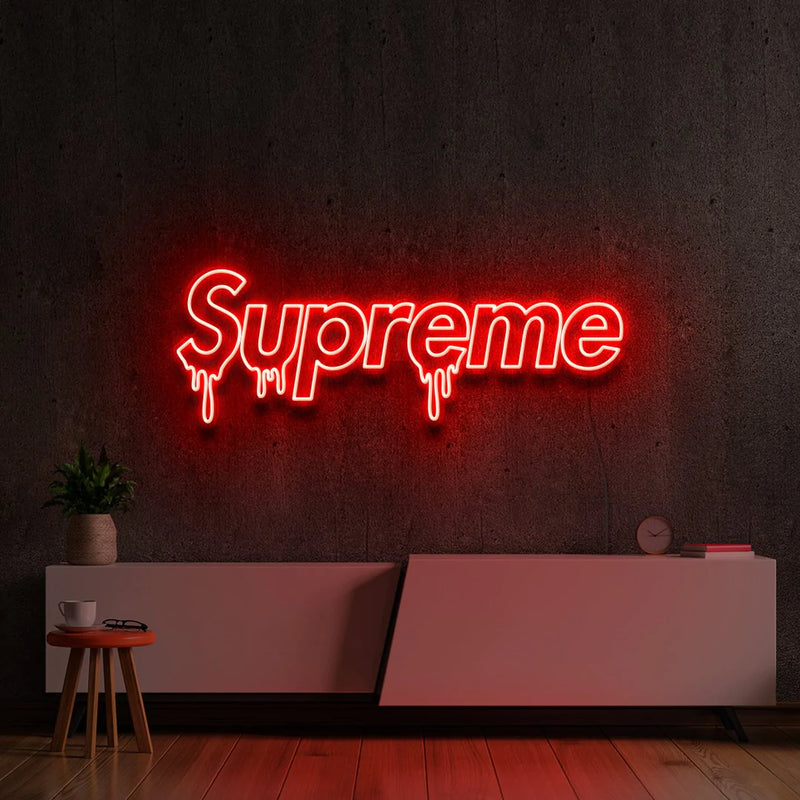"SUPREMO" - letreiro de néon LED