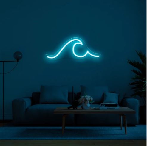 "La vague" | Signe en néon LED