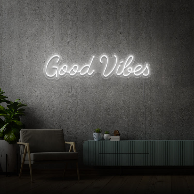 'GOOD VIBES' - LED neon sign