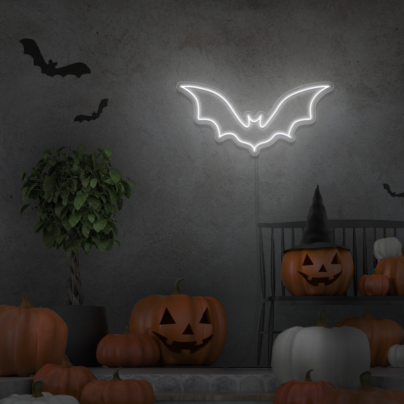 'Bat' - letreiro de néon LED