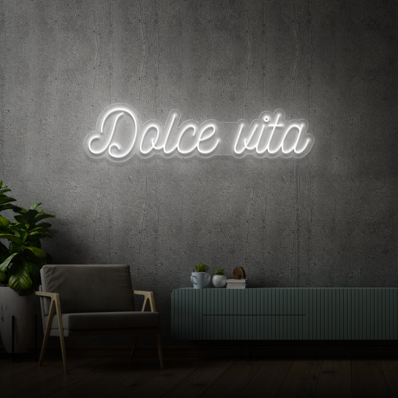 'DOLCE VITA' - letreiro de néon LED