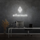 'ETHERUM' - letreiro de néon LED