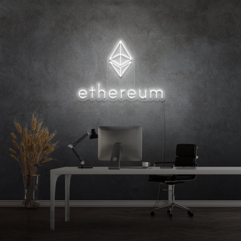 'ETHERUM' - signe en néon LED