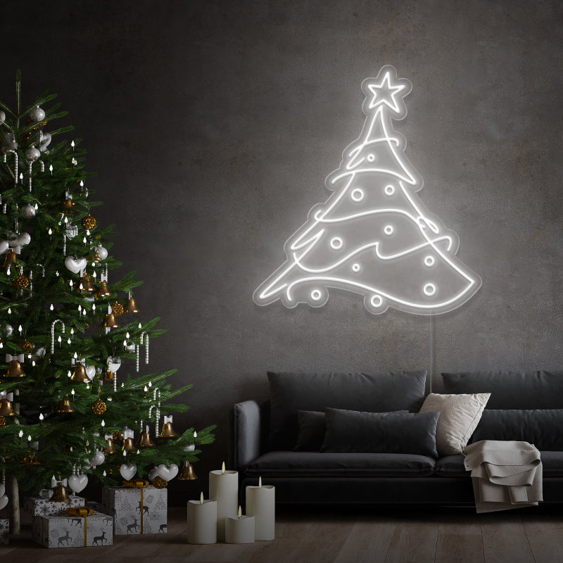 „Großer Weihnachtsbaum“ – LED-Leuchtreklame
