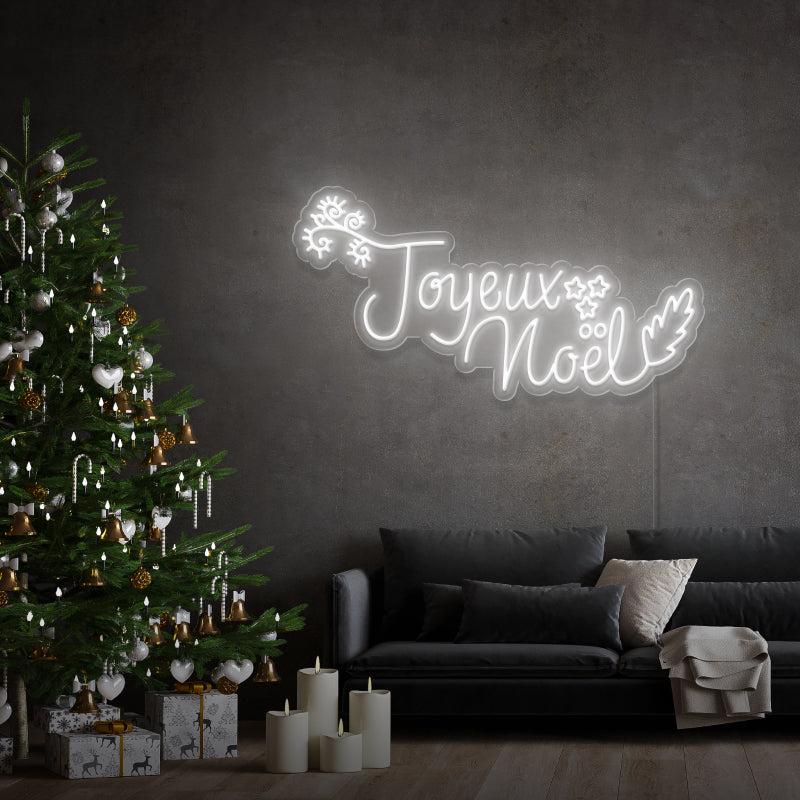 "Feliz Natal" - letreiro de néon LED