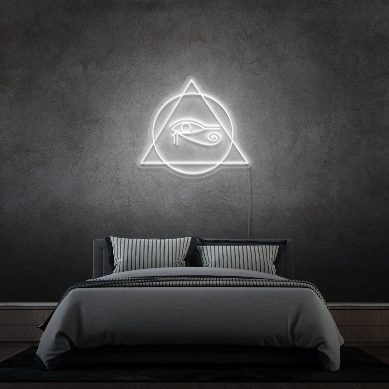 „Eye of Horus“ von Margot – LED-Leuchtreklame