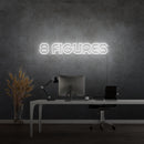 '8 FIGURAS' - letreiro de néon LED