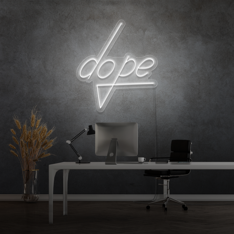 "DOPE" - letrero de neón LED
