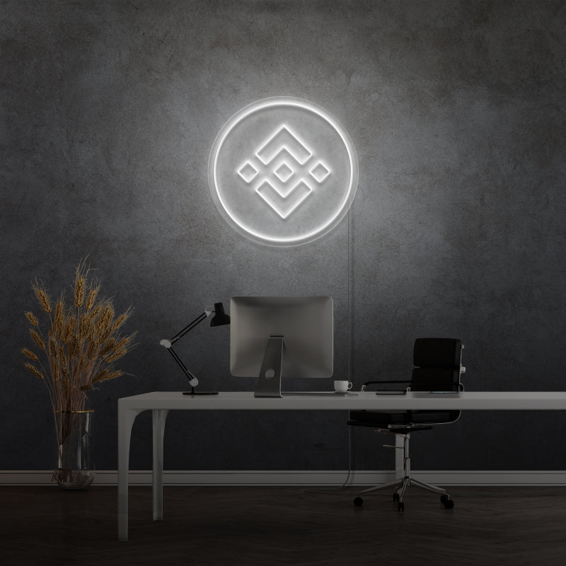 „BINANCE COIN“ – LED-Neonschild