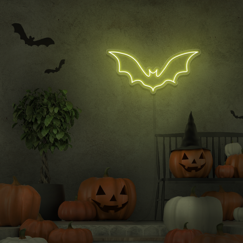 'Bat' - letreiro de néon LED
