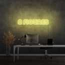 '8 FIGURAS' - letreiro de néon LED