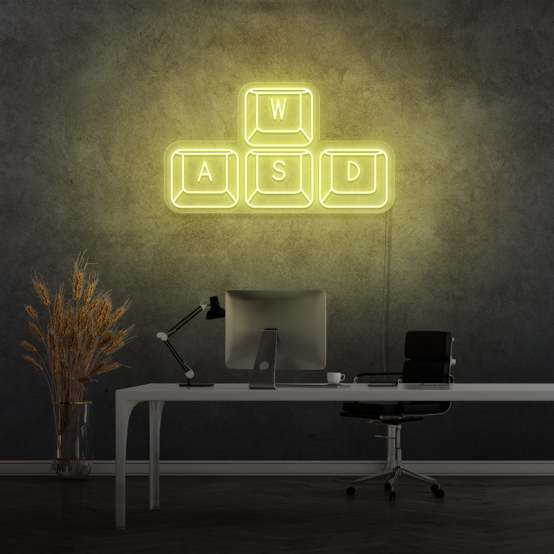 „Tastatur“ – LED-Leuchtreklame