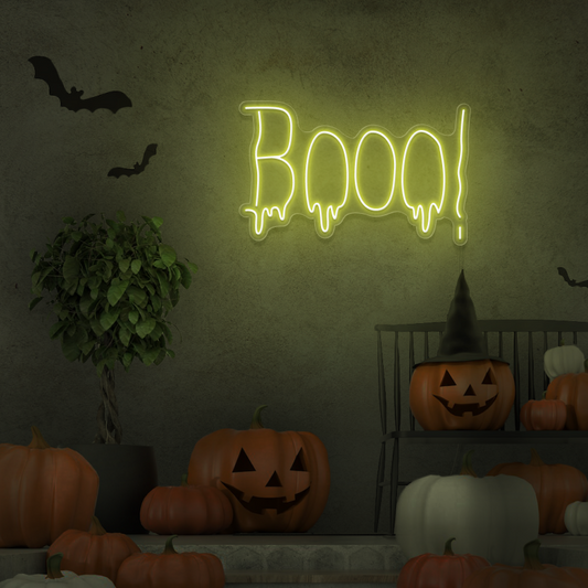 "Buuu!" - Insegna al neon a LED