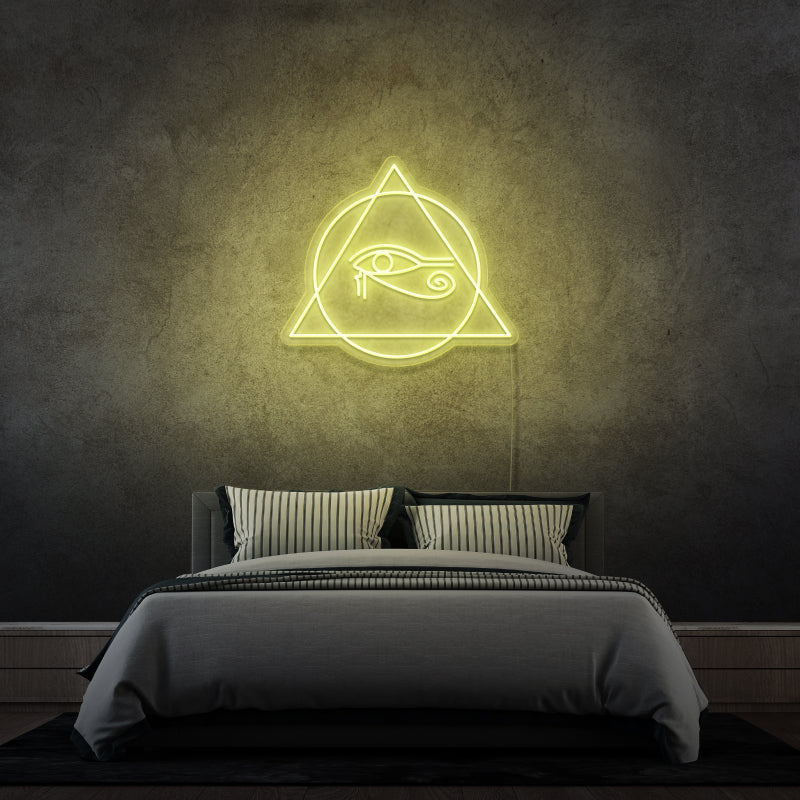 'Œil d’Horus' par Margot - signe en néon LED