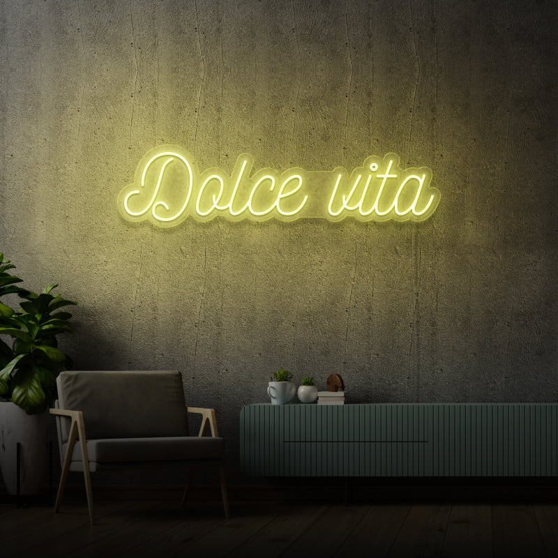 'DOLCE VITA' - letreiro de néon LED