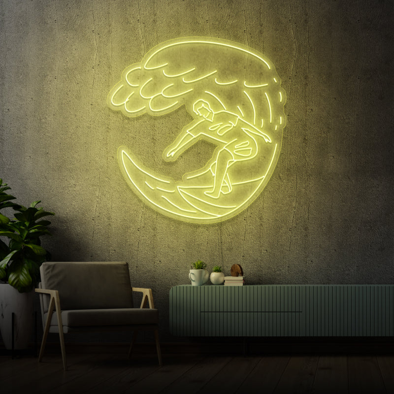 'CATCH THE WAVE' by Margot - LED neon sign