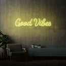 'GOOD VIBES' - signe en néon LED